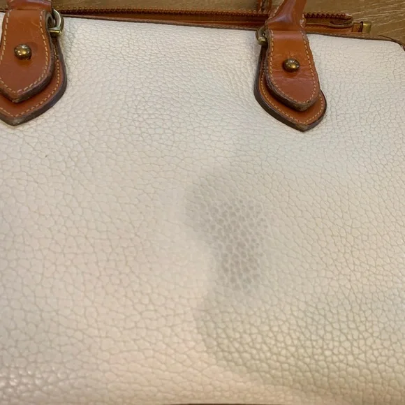 Dooney & Bourke Cream / White and Brown Satchel - Picture 7 of 16